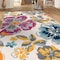 World Rug Gallery Modern Floral Area Rug 5'x7' Multi Area Rug 9098MULTI5X7 - alternate 4